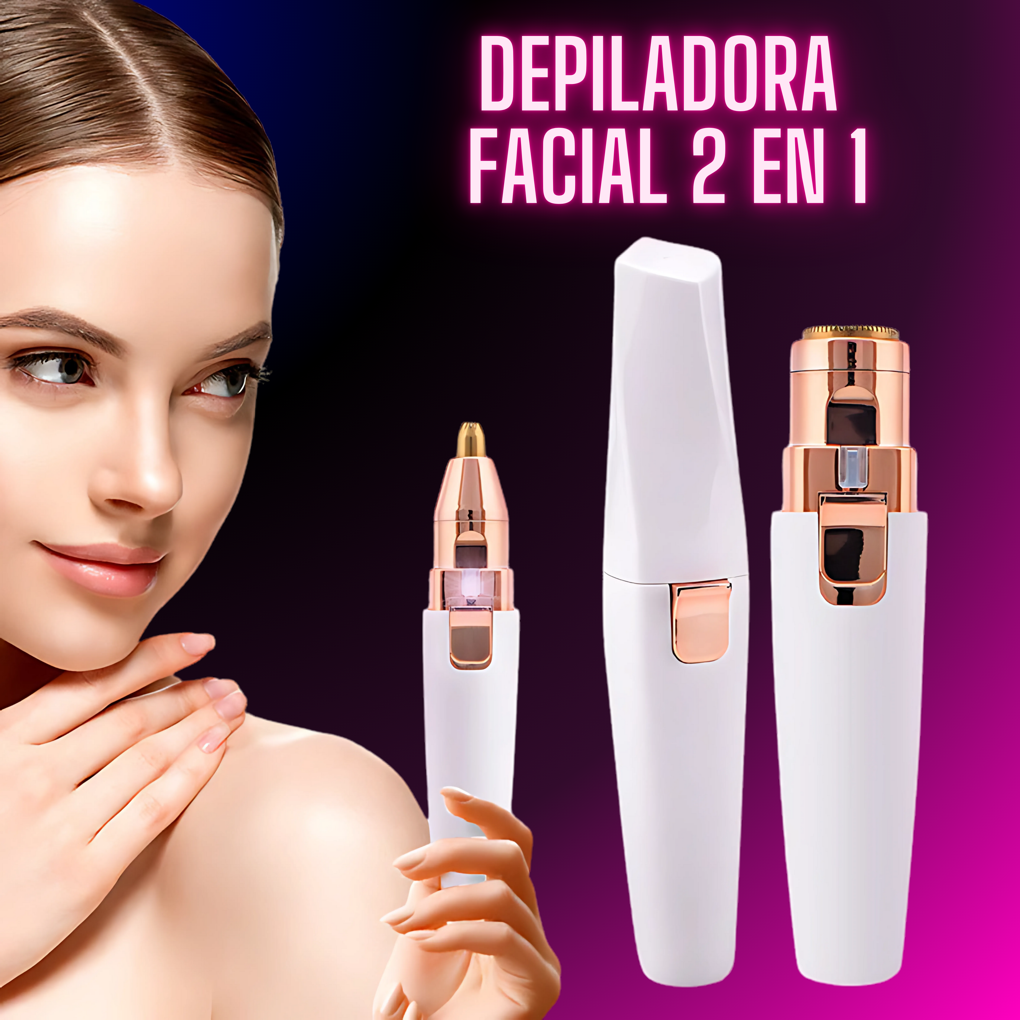 SilkTouch™ - Depiladora Facial 2 En 1