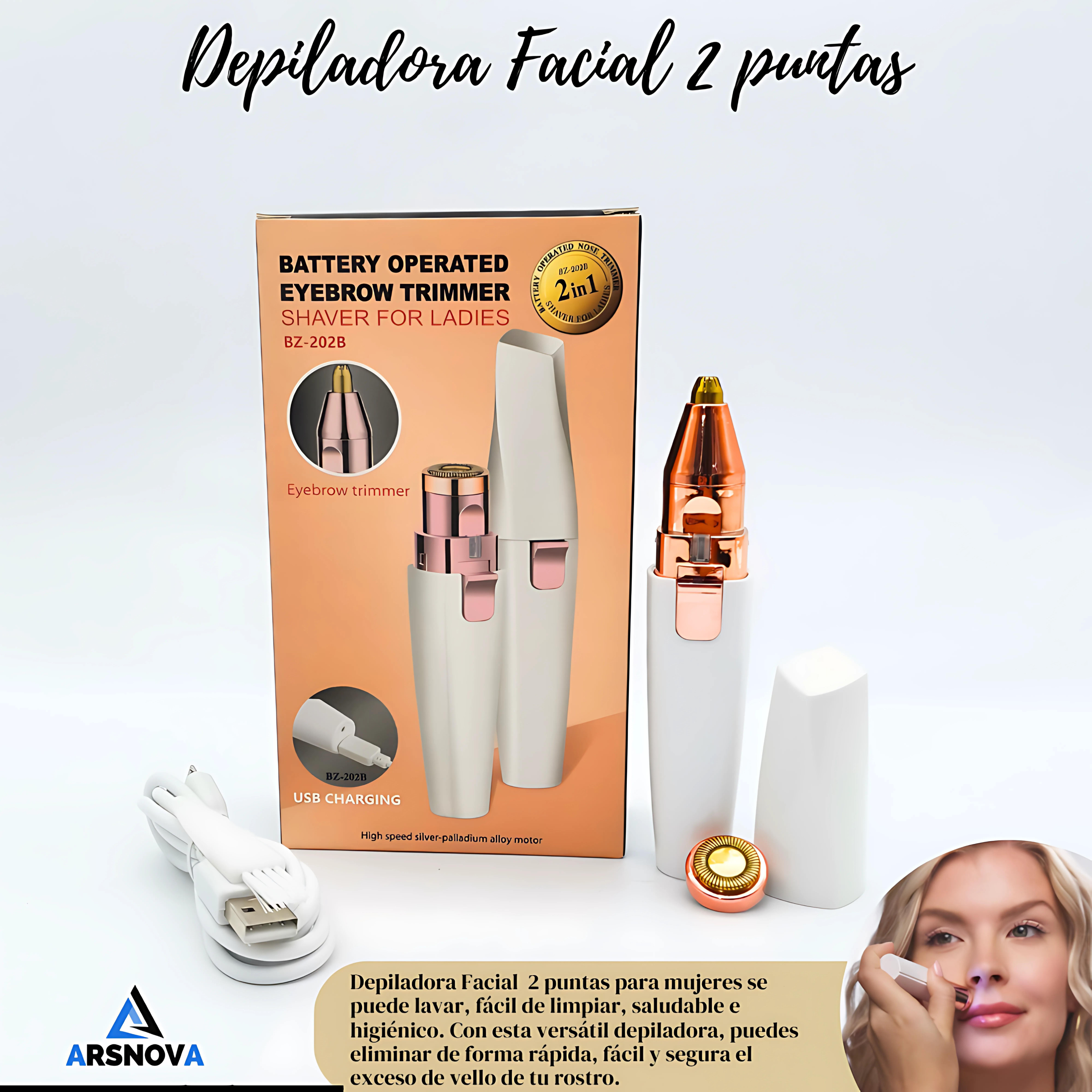 SilkTouch™ - Depiladora Facial 2 En 1